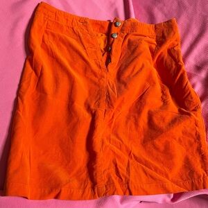 Sigrid Olsen Orange Skirt 100% Cotton